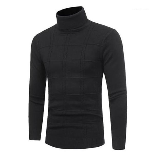 

long sleeve solid color homme fashion clothing mens warm desinger turtle neck sweaters, White;black