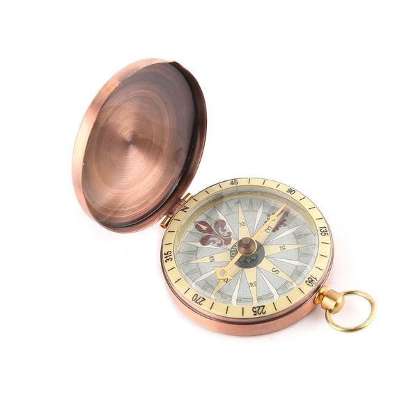 

vintage pocket watch compass metal flip compass for hiking walking travel boating nautical marine survival compass