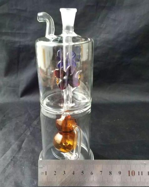 Sui fiori sotto il narghilè dell'acqua di zucca, accessori per bong in vetro all'ingrosso, fumo per pipa ad acqua in vetro, spedizione gratuita