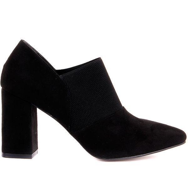 

moxee-black suede women 's high-heeled shoes