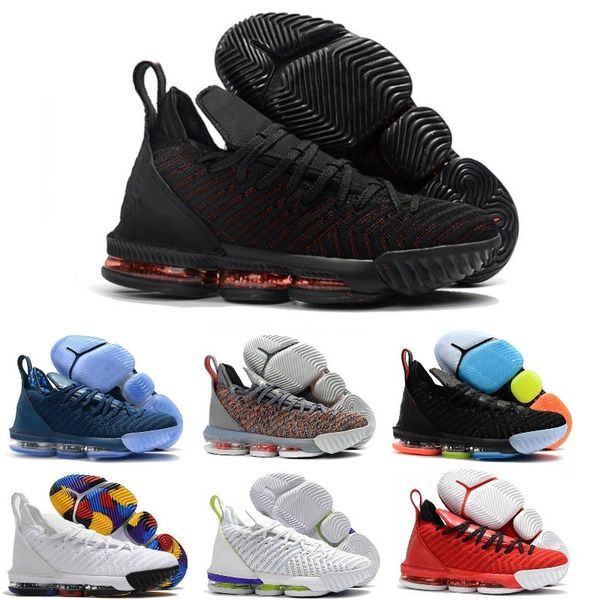 

new le bron 16 watch the throne basketball shoes black metallic gold-rose frost w james 16s gold lacelocks mens athletic sports trainer