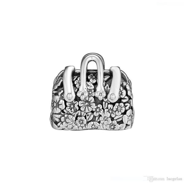 

2018 direct selling real winter 925 sterling silver jewelry mary poppins bag charm beads fits european bracelets necklace for women making, Bronze;silver