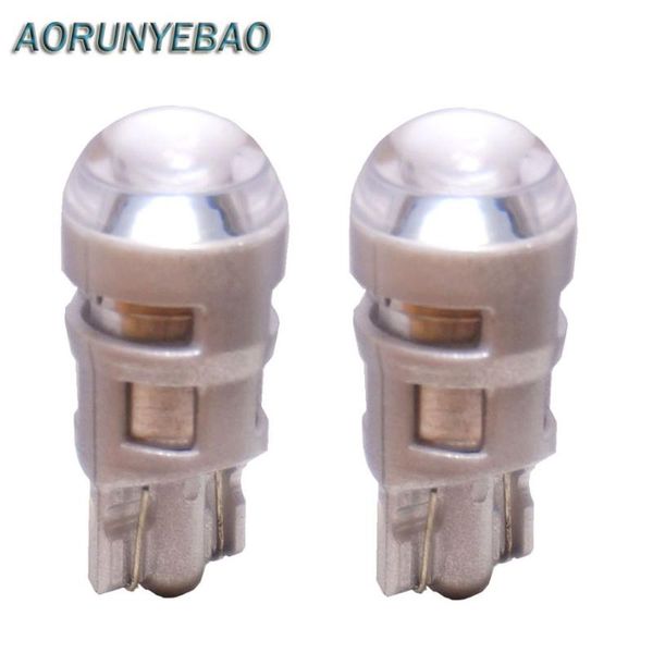 

aorunyebao 2pcs t10 w5w 168 194 3030 1smd t10 led wedge light side bulbs tail light parking dome door white 12v for car