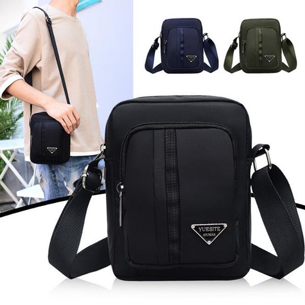 

leisure shoulder bags waterproof men's solid color business shoulder bag fashion casual outdoor messenger bags crossbags