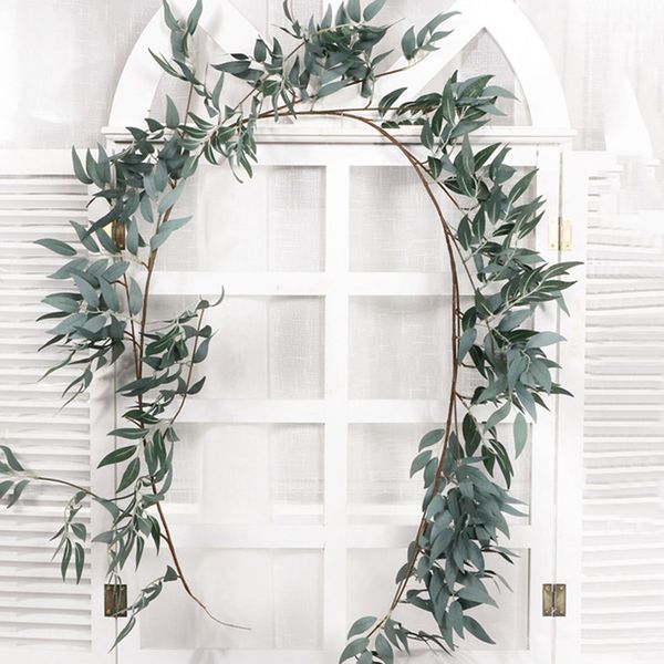 

home wedding decor hanging flowers rattan 1.65m artificial ivy leaf garland evergreen vine plants fake green plants rattan dh0916