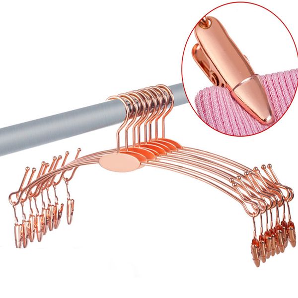 

28*15cm metal hangers for clothes pants clip underwear bra hanger panties clips clothes socks rack display laundry gadgets