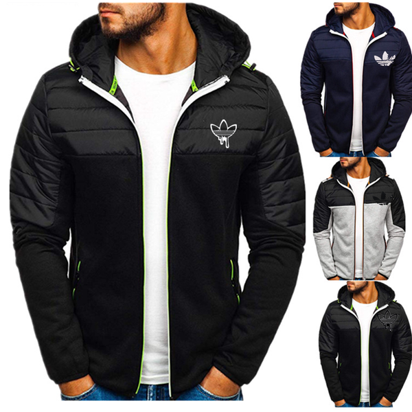 

brand 2019 new zipper cardigan hoodies men fashion hooded sweatshirts autumn winter sportswear long sleeve slim tracksuit jacket, Black;red