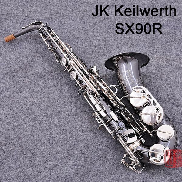 

95 copy germany jk x90r keilwerth alto axophone nickel ilver alloy black ax profe ional mu ical in trument with ca e