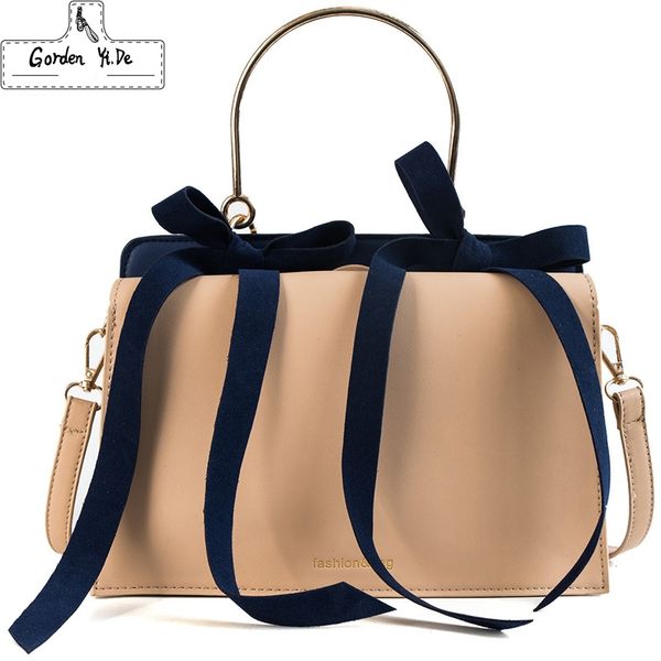 

bag for women 2019 fashion leather bags new bow handbag ladies casual crossbody bags female clutch