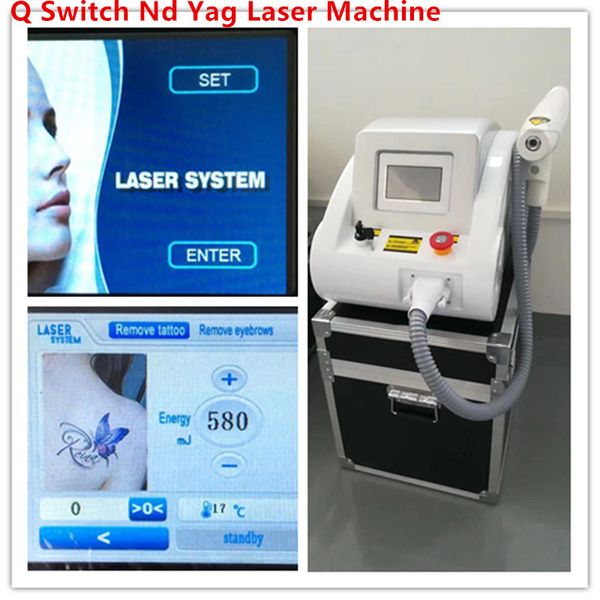 2000mj portátil Nd Yag Laser Tattoo Removal Laser System Lip Linha Eye Linha Birthmark Removal salão de beleza máquina