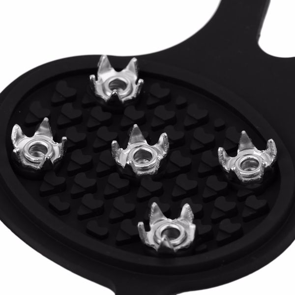 

1 pair cleat ice gripper anti slip snow shoes spike grip crampon shoe tight stretch camping climbing hiking walking dropshipping