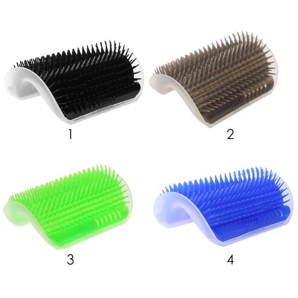 

pet comb removable cat corner groomer scratching rubbing brush pet hair removal massage trimming pet grooming cleaning supplies