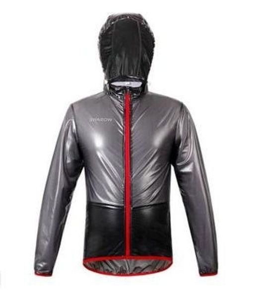 

rain coat cycling jersey multi function jacket waterproof windproof bike bicycle clothes take hat riding raincoat, Black;white