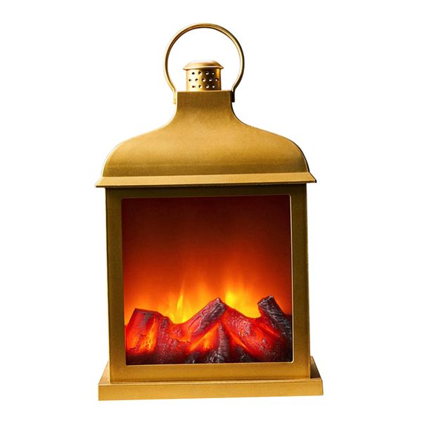 

christmas fireplace lantern vintage style night light home decoration