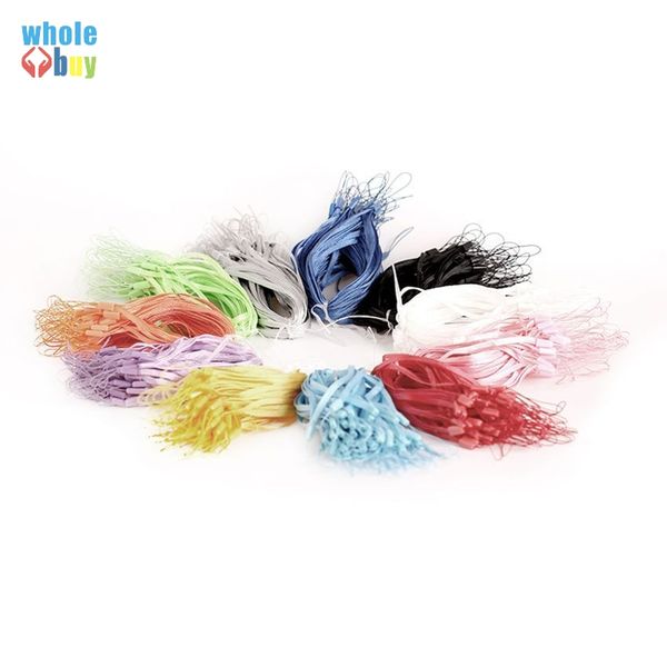 

1000pcs/lot nylon wrist hand cell phone mobile chain straps keychain charm cords diy hang rope lariat lanyard