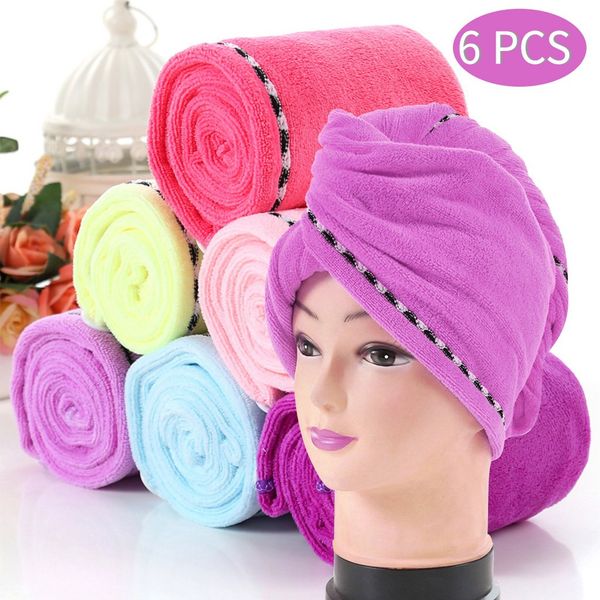 

super soft dry hair shower cap for fiber material 3 piece set of wrapped towel fiber hair cap bathroom caps accessories bat #r30