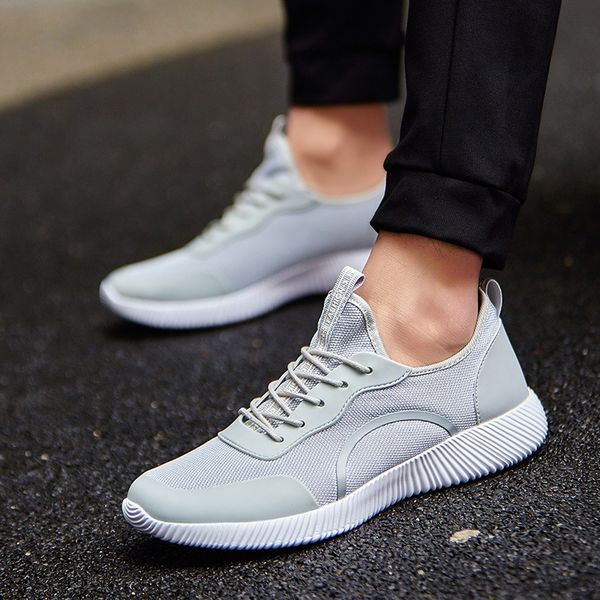 

khkai men shoes 2018 men casual shoes summer breathable flats light male male walking outdoor sneakers big size 35-48