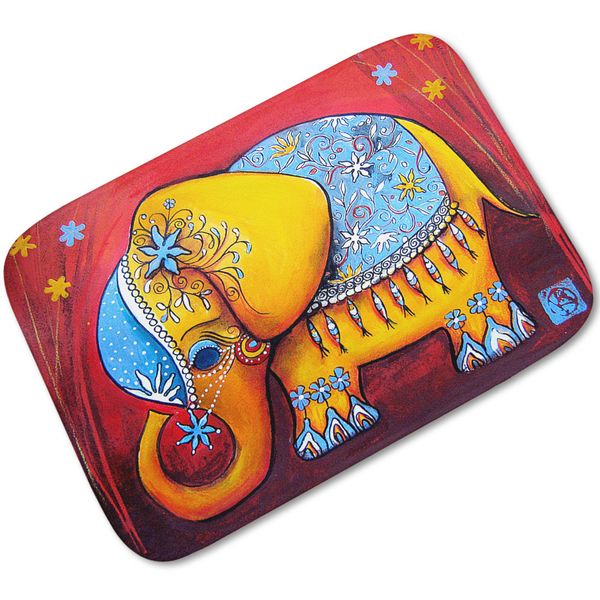 

animal wonderful pattern door mat home decoration floor mat non-slip absorbent bath soft and comfortable flannel rug