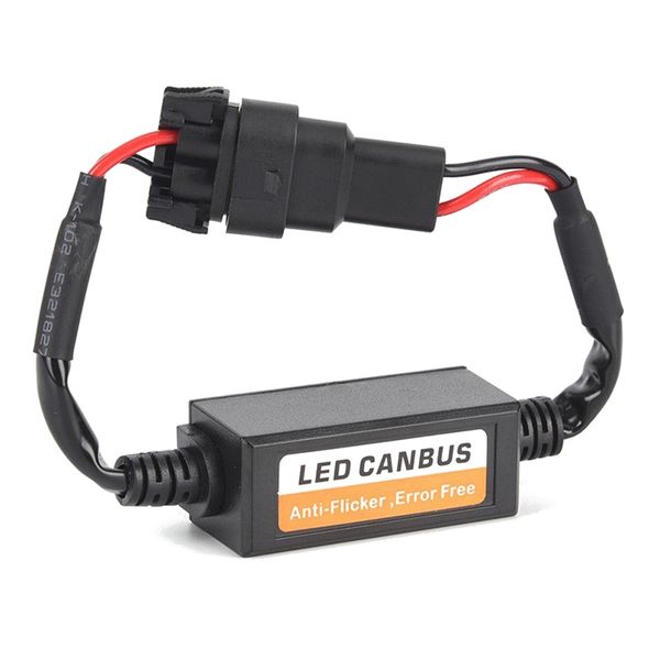 

1 pair h7 car led headlight fog light drl decoder anti-flicker flash error canceller resistor