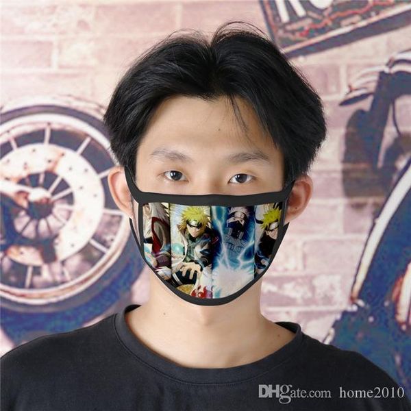 

halvmask аниме Узумаки Наруто Учиха Итачи Шаринган хлопчатобумажная маска пылезащитная косплей маска для взрослых детей уличный спорт полумаска