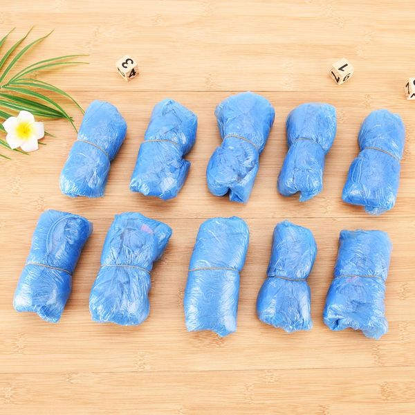 

100pcs/lot hospital overshoes shoe care kits drop shiping disposable shoe covers plastic rain waterproof overshoes boot covers