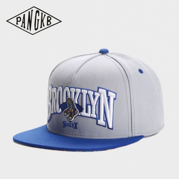 

pangkb brand bk socks cap letter hip-hop street dance snapback hat for men women outdoor casual sun baseball cap, Blue;gray