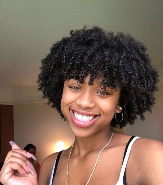 The Good Quality Women S Hairstyle Short Cut Kinky Curly Wigs