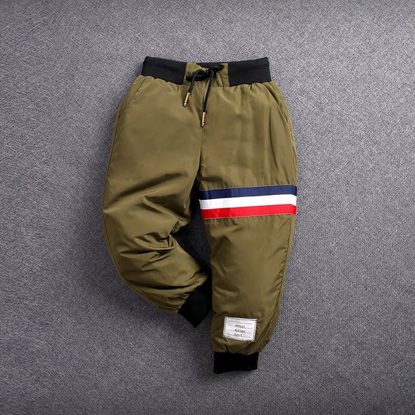 

19 новых ребенок детских брюк хлопка утолщенной осени и зима, ребенок вниз ватные штаны для детей, чтобы согреться, Blue