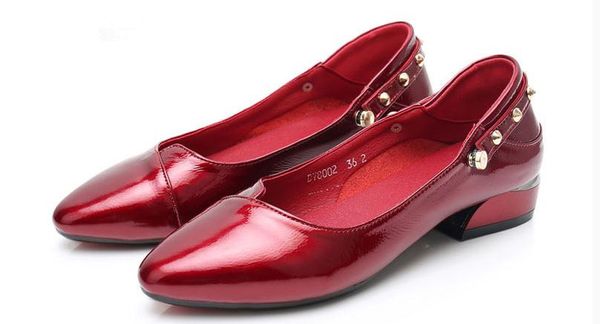 

2019 women's shoes in spring and autumn with new style low heel pointed end @28, Black