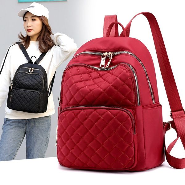 

2020 new style fashion student's backpack travel school bag double back women's bag