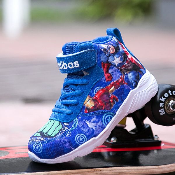 

children's sports shoes boys spring and autumn cartoon mesh children's shoes girls running, Black;red