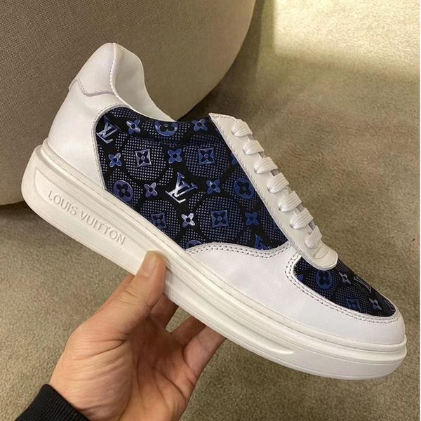 

2020 a8 new fashion casual men shoes, comfortable luxury men shoes leather sneakers original box packaging zapatos hombre, Black