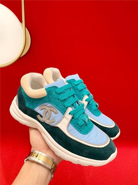 

new suede womenss casual shoes leather stitching color womenss platform casual sneakers lace-up low-popular womenss shoes 05, Black