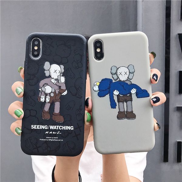 

Nice Kaws чехол для телефона для Iphone X XS Max XR Мягкие силиконовые чехлы для телефона для