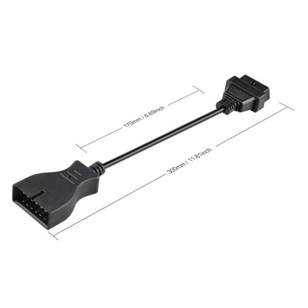

connector adapter for 12 pin gm12 to 16 pin auto diagnostic cable for vehicles auto scanner adapter