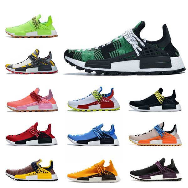 

2019 human race wmn running shoes bbc solar pack nerd orange equality reflective pink volt pharrell williams trainers designer sneakers, White;red