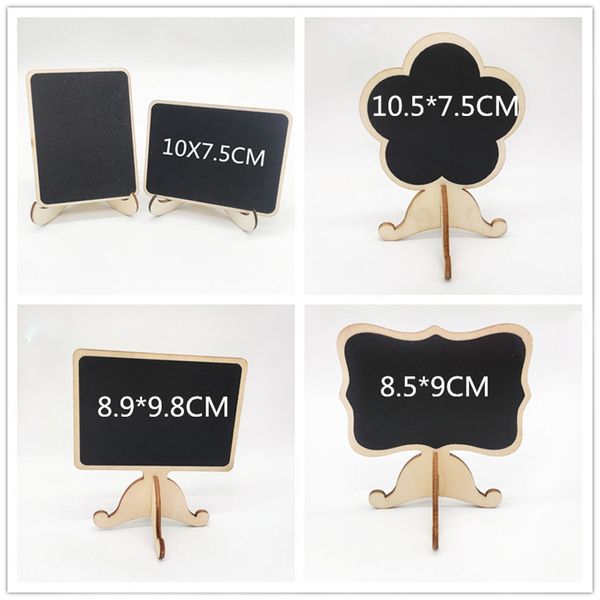 Mini placas de quadros negros f￡ceis de acabar com a madeira Small Messag Board Sinais de lugar para casos para decora￧￣o de festa em casa