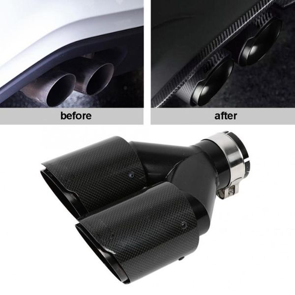 

car modification stainless steel exhaust muffler pipe rear tailpipe end throat stainless steel exhaust tube