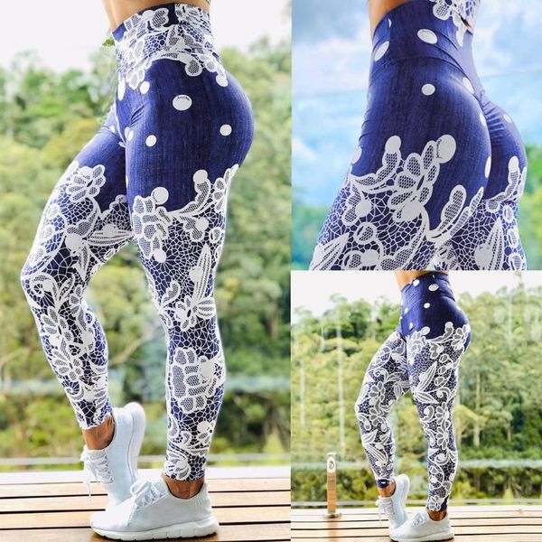 

women 3d push up leggings yoga tie-dyed print anti cellulite scrunch pants casual summer spring soild fitness leggings pants#g3, White;red