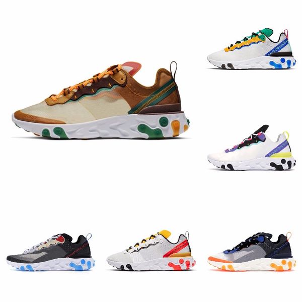 

2019 react element 87 undercover 55 running shoes men women royal tint anthracite sail black 87s mens trainers runner sports sneakers