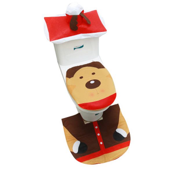 

fancy santa claus rug seat bathroom set contour rug christmas decoration xmas party supplies