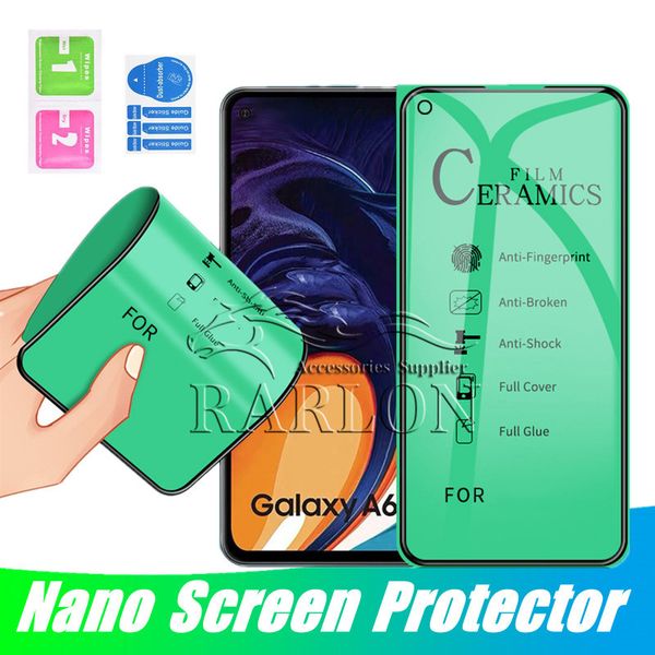 Filme protetor de tela de telefone de cerâmica macia à prova de nano explosão para iPhone 15 Pro Max 14 14Plus 14Pro 13 13Pro 12 mini 11 7 8 6s mais x xs xr sem vidro temperado