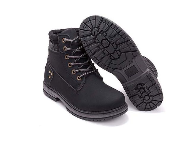 

fashion designer women boots star trail lace-up ankle boots with heavy-duty soles leisure lady boots y05, Black