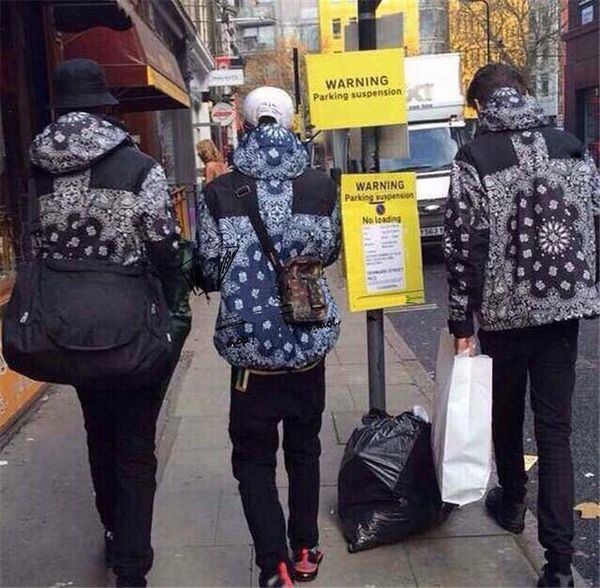 

ready stocks bandana mountain parka jackets fashion men women couple outerwear windproof coat hfwpjk035, Black;brown