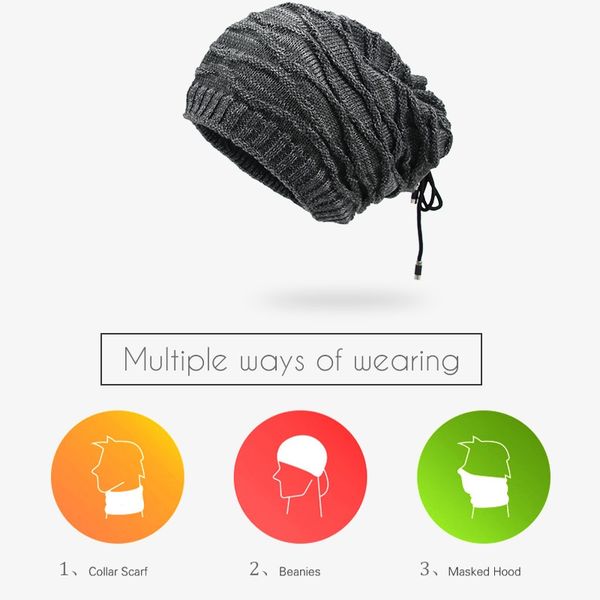 

men's winter hats thick warm knitted beanies hats cotton winter accessories skullies & beanies male beanies caps soft autumn, Blue;gray