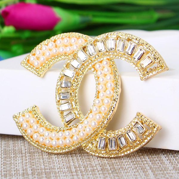 

2019 top fashion designer brooch women женский позолоченный роскошный брошь значок ювелирные изделия письмо париж брошь горячие продажи, Slivery;golden