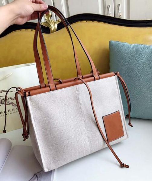 

2020 2020 newset classic letters canvas leather shopping bags shoulder bag beach tote handbags women mummy bag clutch shopping bag purse
