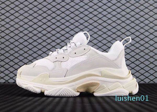 

new fashion paris 17fw triple-s sneaker triple s casual luxury dad designer shoes for men's women black sports tennis running shoe 36-4