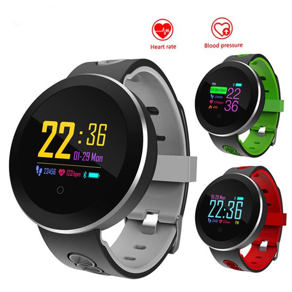 

sport watch smart band ip68 waterproof heart rate blood pressure watch men woman fitness tracker smart bracelet men, Slivery;brown