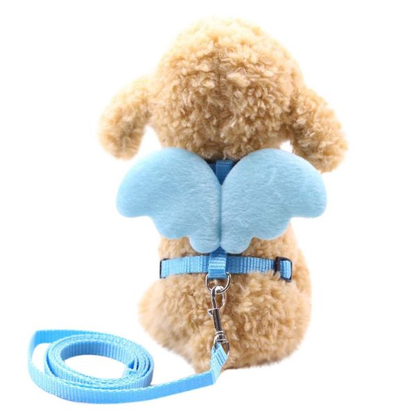 

small animals vest harness and leash set adorable angel wings outdoor walking lead leash for kitten puppy